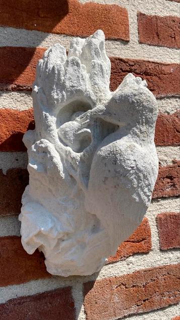 Specht wanddecoratie beton, 28 cm lang beschikbaar voor biedingen