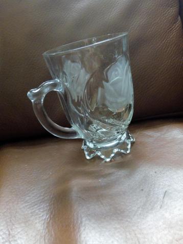  6 Glazen voor warme drank .Mild winter rose kristal Noritaz beschikbaar voor biedingen