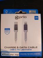 Prio USB-C naar Lightning Kabel - Nieuw!, Ophalen of Verzenden, Nieuw, Snoer of kabel, Apple iPhone