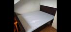 Twijfelaar bed 140x200, Huis en Inrichting, Slaapkamer | Bedden, Ophalen, Gebruikt, Bruin, 140 cm