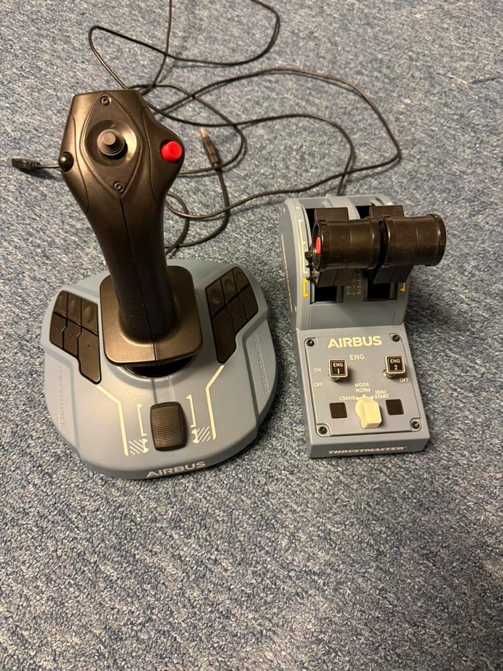 Thrustmaster TCA Officer Pack Airbus Edition, Computers en Software, Joysticks, Zo goed als nieuw, Ophalen of Verzenden
