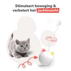 350 interactieve kattenspeeltjes - restpartij (wit & blauw), Dieren en Toebehoren, Ophalen of Verzenden, Nieuw, Intelligentiespeelgoed