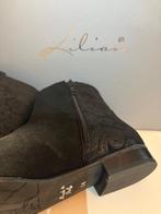 Dames enkellaarsjes Lilian, Kleding | Dames, Schoenen, Lilian, Verzenden, Zo goed als nieuw, Zwart