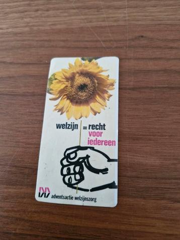 2667 Adventactie Welzijnszorg Sticker  beschikbaar voor biedingen