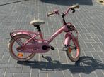 Loekie prinses 16 inch meidjes fiets roze, Fietsen en Brommers, Ophalen, Gebruikt, Handrem, Loekie prinses