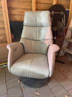 Elektrische luxe stoel & sier openhaard, Ophalen, Gebruikt, 75 tot 100 cm, Leer