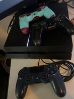 PlayStation 4 Slim met controllers, Ophalen of Verzenden, Gebruikt, Met 3 controllers of meer, Slim