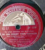 JF159 78-toeren Johnny Jordaan: De zon schijnt voor iedereen, Gebruikt, 10 inch, Verzenden, Single