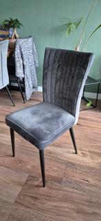 Grijze eetkamerstoelen, 6 in 1 koop, Huis en Inrichting, Stoelen, Ophalen, Zo goed als nieuw, Grijs