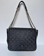 TORY BURCH zwart leer crossbody bag tas, Ophalen of Verzenden, Zo goed als nieuw, Zwart, Schoudertasje