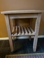 Houten trolley, Huis en Inrichting, Ophalen, 50 tot 100 cm, Zo goed als nieuw, 25 tot 50 cm