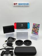 NINTENDO SWITCH NIEUW MODEL 2023 V2 MARIO KART+STUURTJES, Spelcomputers en Games, Spelcomputers | Nintendo Switch, Met 2 controllers