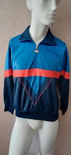 Vintage 90's Leopard halve rits Trainingsjas S Topstaat, Verzenden, Zo goed als nieuw, Blauw, Algemeen