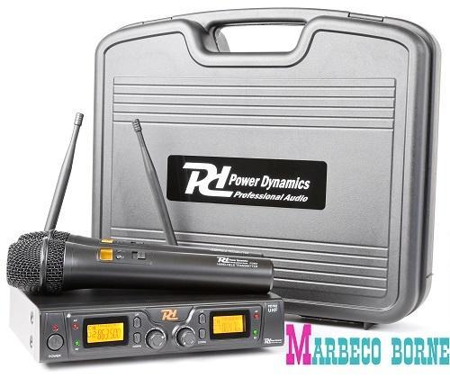 Draadloze UHF microfoon set incl. 2 handmic. PD782 2x 8 kan, Muziek en Instrumenten, Microfoons, Nieuw, Zangmicrofoon, Draadloos