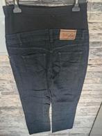 Donkerblauwe zwangerschapsbroek met zwarte band Maat 38, Kleding | Dames, Positiekleding, Maat 38/40 (M), Blauw, Onbekend, Ophalen of Verzenden