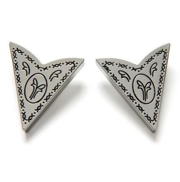 Zilveren Kraagpunten / Kraagstiften met Gravure beschikbaar voor biedingen