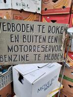 Houten antieke bord uit oude garage, Ophalen of Verzenden, Zo goed als nieuw