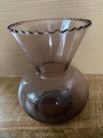 Vintage glazen vaas, Gebruikt, Overige kleuren, Ophalen of Verzenden, Glas