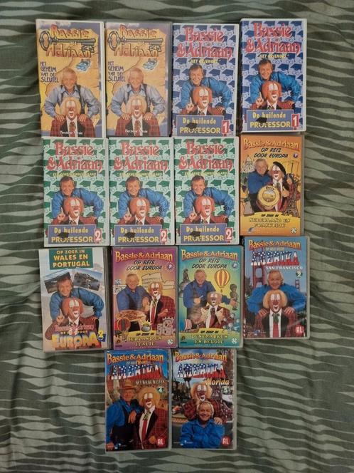 Diverse videobanden van Bassie en Adriaan, Cd's en Dvd's, VHS | Kinderen en Jeugd, Gebruikt, Ophalen