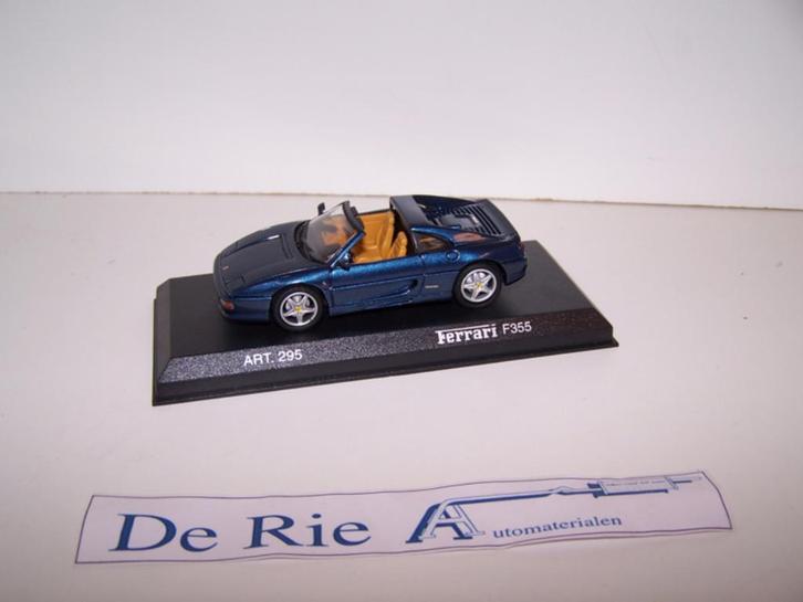 Ferrari F 355 blauw metallic, Hobby en Vrije tijd, Modelauto's | 1:43, Nieuw, Auto, Overige merken, Ophalen of Verzenden