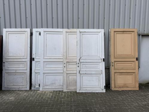 Unieke antieke set ( 8 stuks)  paneeldeuren 106 x 240, Doe-het-zelf en Verbouw, Deuren en Horren, Gebruikt, Binnendeur, 215 cm of meer