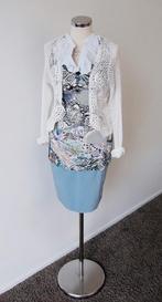 LICHTBLAUWE kokerrok, Kleding | Dames, Rokken, Blauw, Ophalen of Verzenden, Zo goed als nieuw, Knielengte