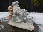 Kerst decoratie beeld Santa and Bear on motorcycle, Ophalen of Verzenden, Zo goed als nieuw