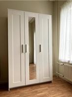 3x Brimnes kledingkast 3 deurs spiegel wardrobe Ikea wit, Ophalen, 100 tot 150 cm, Zo goed als nieuw, 150 tot 200 cm