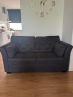 Donkerblauwe Vintage Bankset (2+4 zits), Huis en Inrichting, Banken | Bankstellen, Ophalen, Gebruikt, 75 tot 100 cm, Rechte bank