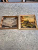 2 schilderijen, Antiek en Kunst, Kunst | Schilderijen | Klassiek, Ophalen