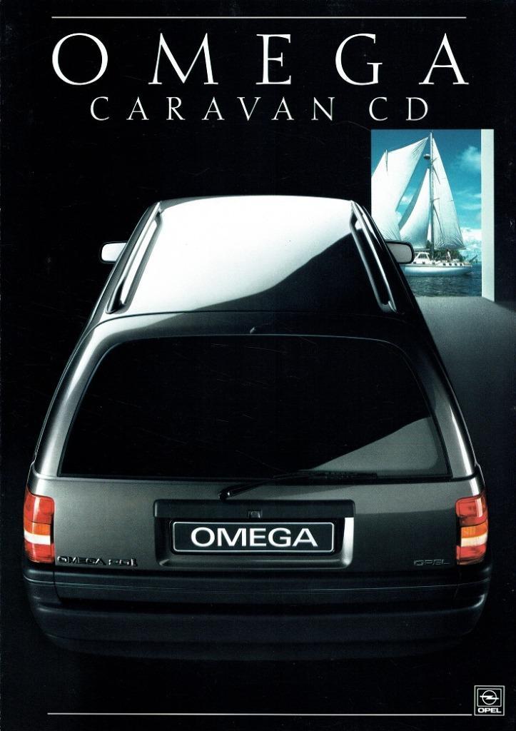 Folder Opel Omega Caravan CD (Duitse uitgave - 1987), Boeken, Auto's | Folders en Tijdschriften, Gelezen, Opel, Verzenden