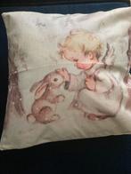 Kerstdecoratie engeltje konijn kussenhoes rendier kerstengel, Huis en Inrichting, Ophalen of Verzenden, Nieuw, Vierkant