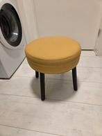 Rond krukje met oker geel zitvlak, Ophalen of Verzenden, Gebruikt, Overige materialen