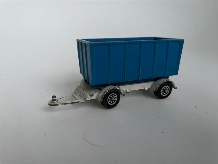 model Lone Star Impy, aanhanger wit blauwe container 1/87, Hobby en Vrije tijd, Modelauto's | 1:87, Gebruikt, Bus of Vrachtwagen