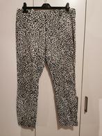 Costes broek dierenprint L, Kleding | Dames, Broeken en Pantalons, Ophalen of Verzenden, Zo goed als nieuw, Zwart
