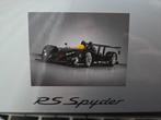 Porsche Rs Spyder Carbon 1/18 Autoart, Hobby en Vrije tijd, Modelauto's | 1:18, Verzenden, Zo goed als nieuw, Auto, Autoart