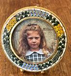 Vintage micro mozaïek rond fotolijstje. Italy. ca 1950, Verzenden