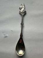 Verzilverd dierenbescherming HOND lepeltje theelepeltje., Antiek en Kunst, Antiek | Bestek, Ophalen of Verzenden