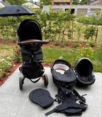 Stokke Xplory zwarte kinderwagen – complete set + babydrager, Zo goed als nieuw, Combiwagen, Verstelbare duwstang, Ophalen