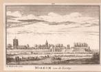 Woudrichem. Workum van de Lantzij.Kopergravure Abr.Rademaker, Antiek en Kunst, Kunst | Etsen en Gravures, Ophalen of Verzenden