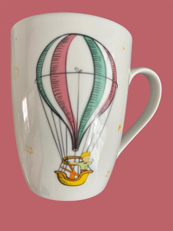 Mok met luchtballon en 'Le Petit Prince' quote, Huis en Inrichting, Keuken | Keukenbenodigdheden, Zo goed als nieuw, Verzenden