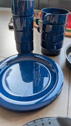Kampeer Set -,4 Borden, 8 bekers picknick servies, Ophalen of Verzenden, Gebruikt