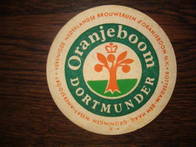 *Oranjeboom 26 : Oud : R/V : 107 mm, 4 mm dik, Ophalen of Verzenden, Gebruikt, Viltje(s), Oranjeboom