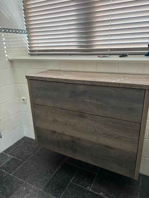 Eiken badkamermeubel, Huis en Inrichting, Badkamer | Badkamermeubels, Gebruikt, Minder dan 100 cm, 25 tot 50 cm, Ophalen of Verzenden