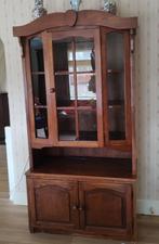 Gratis vitrine kast eikenhout, Huis en Inrichting, Kasten | Vitrinekasten, Ophalen, Zo goed als nieuw, Eikenhout