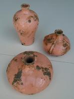 VAZEN OLD LOOK ZALM ROZE KLEIN 3 DLG SET NIEUW, Overige kleuren, -, -, Aardewerk of Porselein