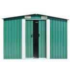 Tuinschuur 257x392x181 cm metaal groen, Ophalen, Nieuw, Metaal, Containerberging