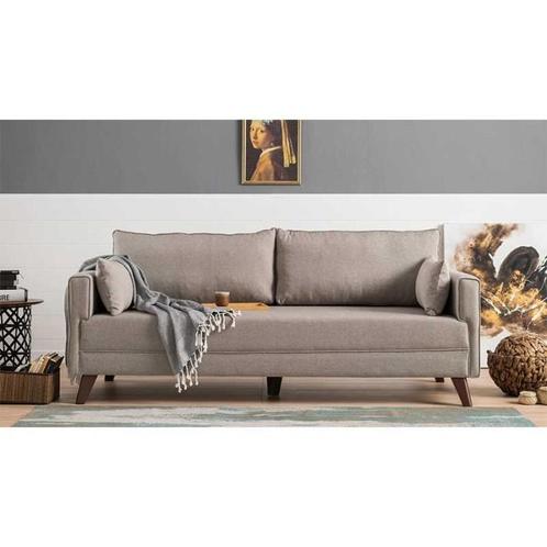 Haluta - 3-zitsslaapbank Iris - 208x81x85 - Crème, Huis en Inrichting, Banken | Bankstellen