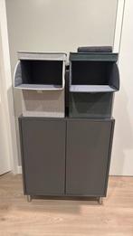 Ikea kast Eket (antraciet) pootjes (zilver), Ophalen, 50 tot 100 cm, Zo goed als nieuw, Minder dan 100 cm