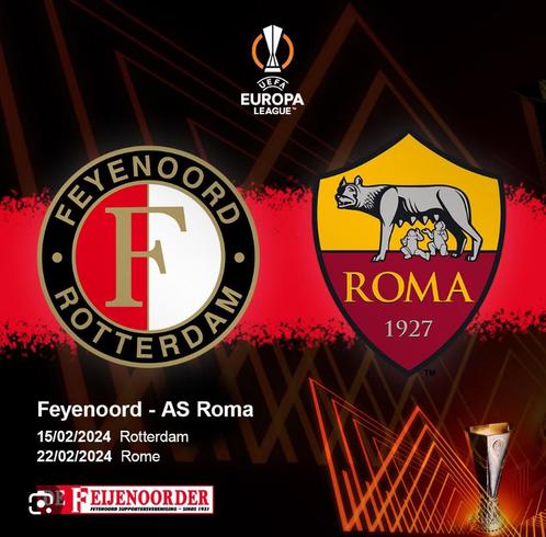 Feyenoord - As Roma, Tickets en Kaartjes, Sport | Voetbal, Twee personen, April